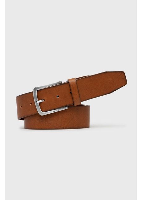 Boss curea de piele barbati culoarea maro