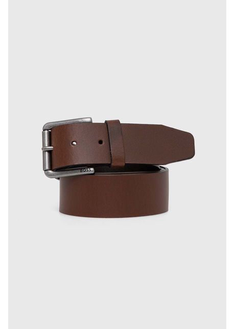 Boss curea de piele barbati culoarea maro