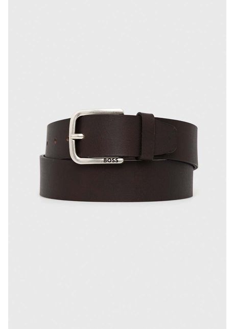 Boss curea de piele barbati culoarea maro