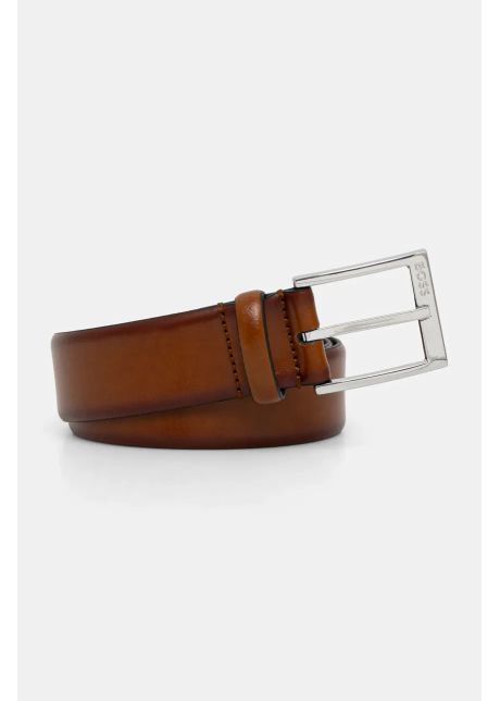 Boss curea de piele barbati culoarea maro 50482241