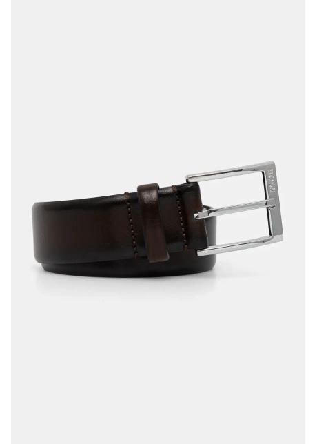 Boss curea de piele barbati culoarea maro 50482241