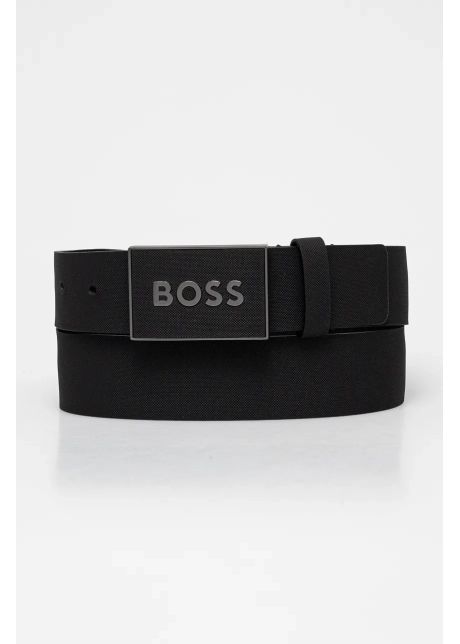 Boss curea de piele barbati culoarea negru