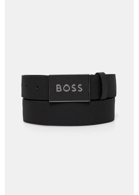 Boss curea de piele barbati culoarea negru