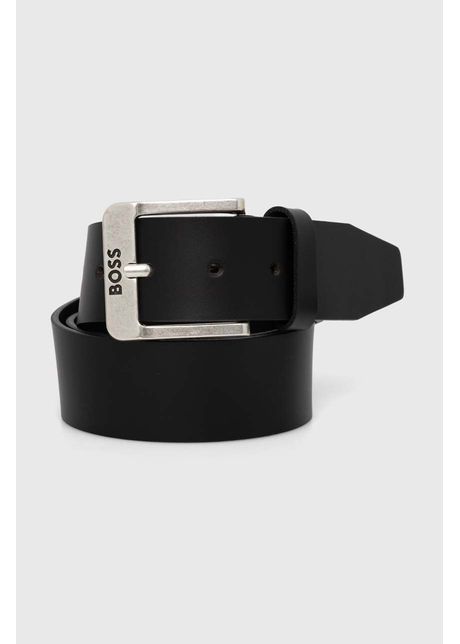 Boss curea de piele barbati culoarea negru 50512795