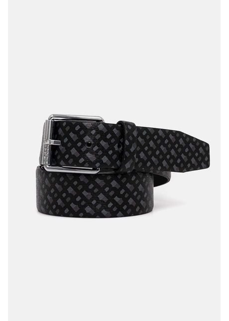 Boss curea de piele barbati culoarea negru 50529637