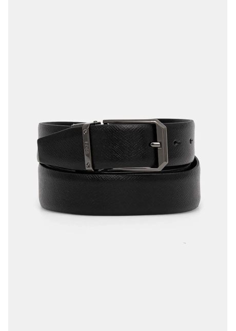 Boss curea de piele barbati culoarea negru 50529725