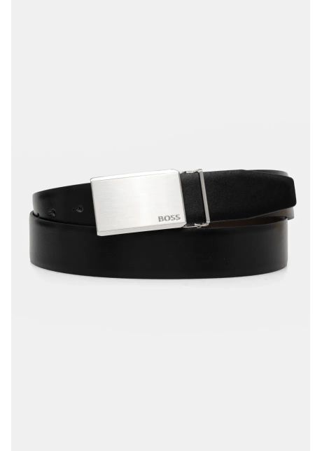 Boss curea de piele barbati culoarea negru 50542239
