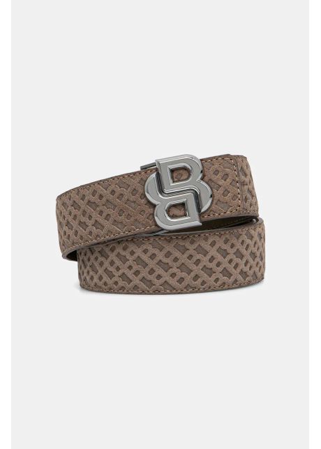Boss curea de piele cu doua fete barbati culoarea bej 50542198