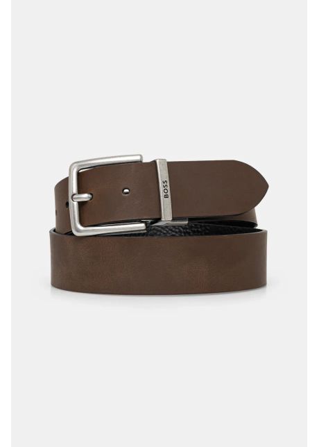 Boss curea de piele cu doua fete barbati culoarea maro 50536891