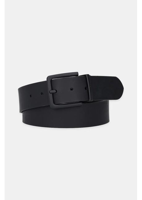 Boss curea de piele culoarea negru 50548465