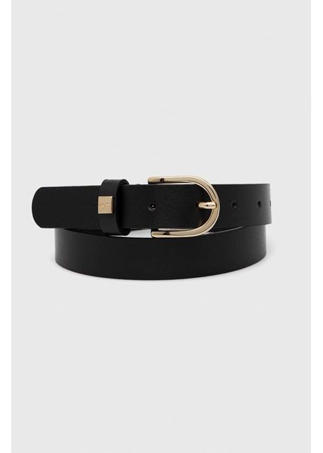 Boss curea de piele femei culoarea negru 50480650
