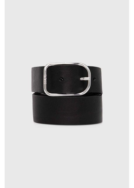 Boss curea de piele femei culoarea negru 50516473