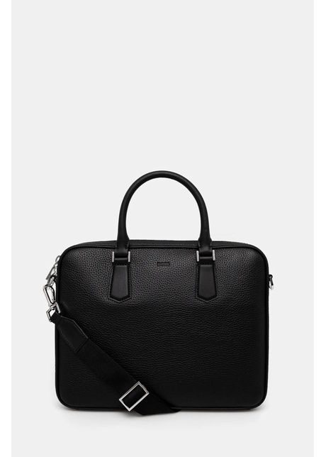 Boss geanta de piele culoarea negru 50536146