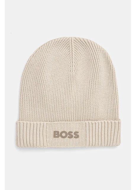 Boss green caciula din amestec de lana boss green culoarea negru