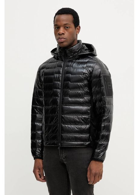 BOSS Green geacă de puf culoarea negru, de tranziție, 50541299
