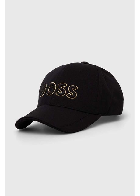 Boss green sapca culoarea negru cu imprimeu 50519247