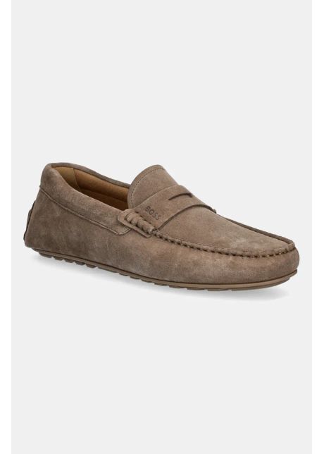 Boss mocasini din nubuc noel b rba i culoarea maro 50541750
