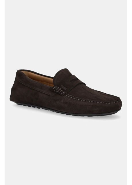 Boss mocasini din piele ntoars noel b rba i culoarea maro 50541750