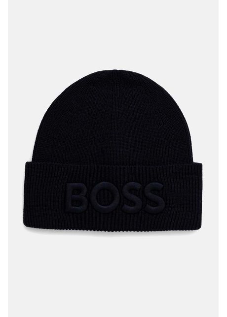 Boss orange caciula de lana culoarea albastru marin de lana 50522449