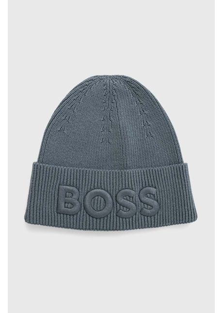 Boss orange caciula din amestec de lana boss orange culoarea verde din tricot gros