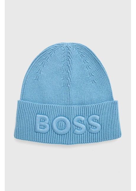 Boss orange caciula din amestec de lana boss orange din tricot gros