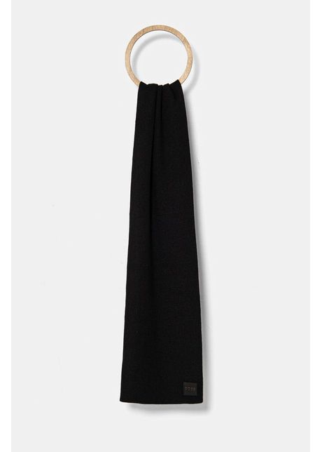Boss orange esarfa de lana culoarea negru neted 50522446
