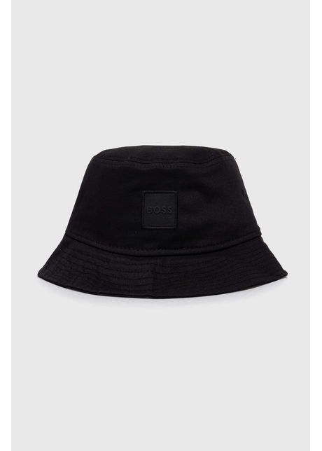 Boss orange palarie din bumbac culoarea negru bumbac 50530215