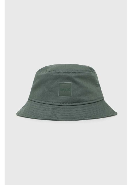 Boss orange palarie din bumbac culoarea verde bumbac 50530215