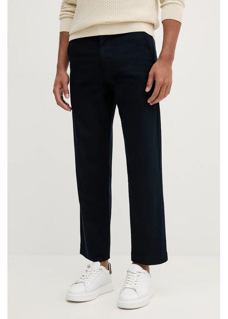 Boss orange pantaloni culoarea bleumarin drept 50545304