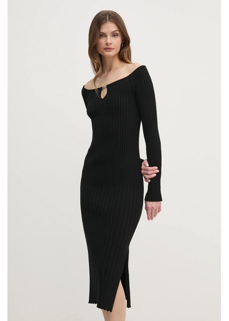 Boss orange rochie culoarea negru mini mulat 50531453