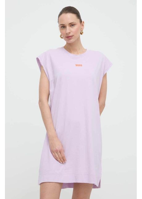 Boss orange rochie culoarea violet mini dreapt 50520485