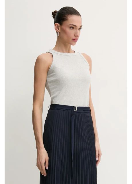 BOSS Orange top culoarea gri, 50535744