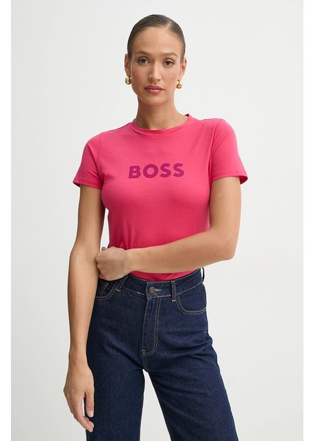 Boss orange tricou din bumbac boss orange femei culoarea roz 50501139