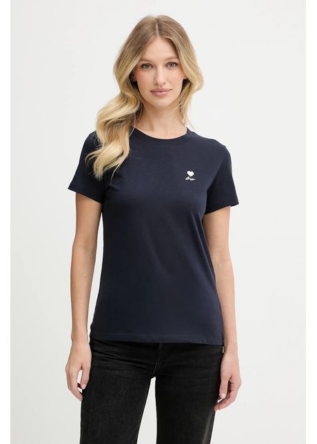 Boss orange tricou din bumbac culoarea bleumarin 50545288
