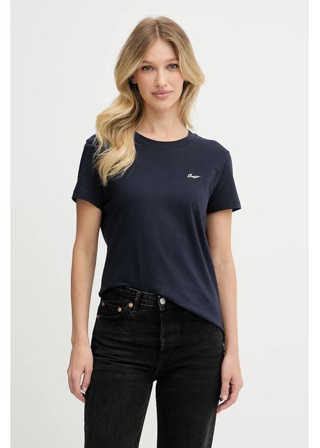 Boss orange tricou din bumbac culoarea bleumarin 50554015