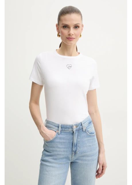 Boss orange tricou din bumbac femei culoarea alb 50540260