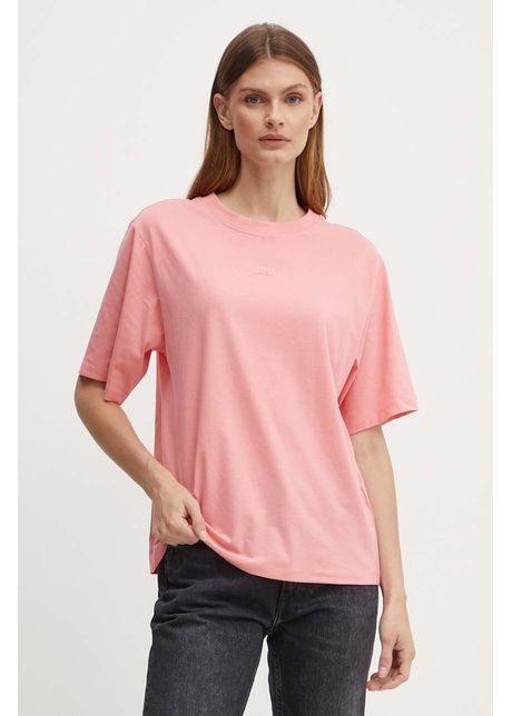 Boss orange tricou din bumbac femei culoarea roz 50523256