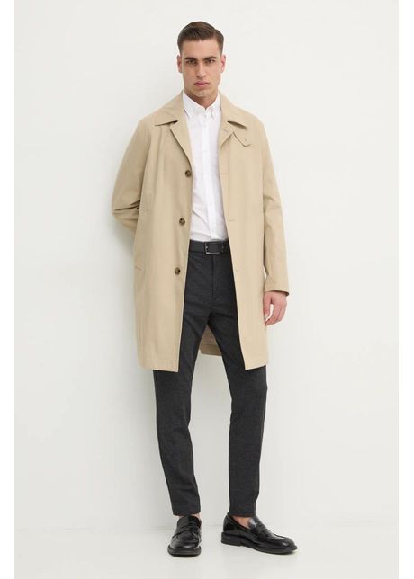 Boss palton b rba i culoarea bej de tranzi ie oversize 50540478