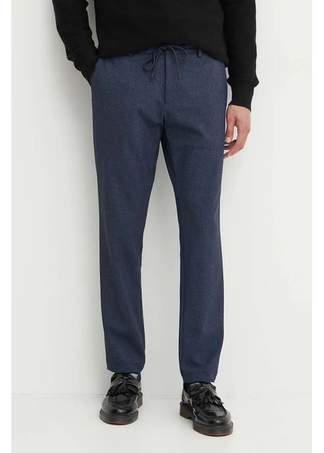 Boss pantaloni barbati culoarea albastru marin mulata 50530640