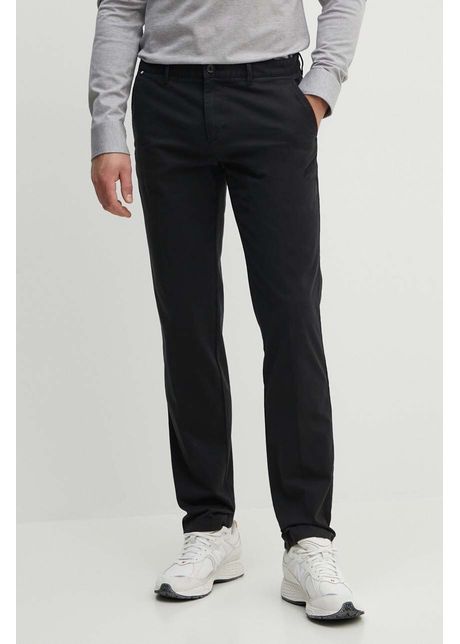 Boss pantaloni barbati culoarea negru drept 50487976