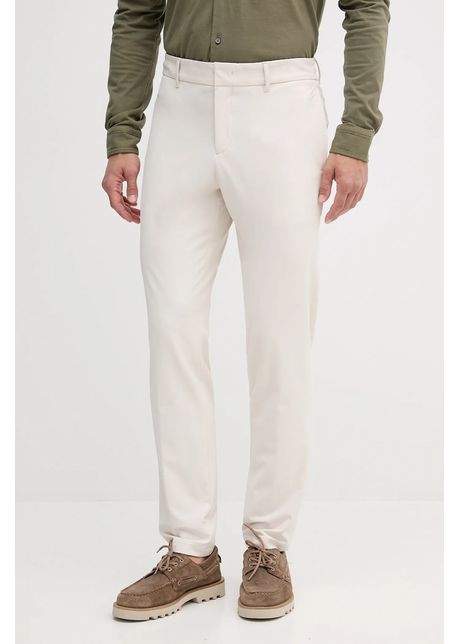 Boss pantaloni culoarea bej cu fason chinos 50543570