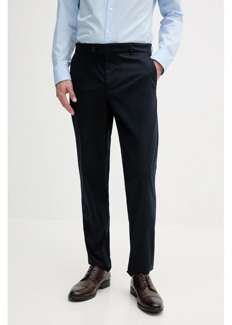 Boss pantaloni culoarea bleumarin cu fason chinos 50544005