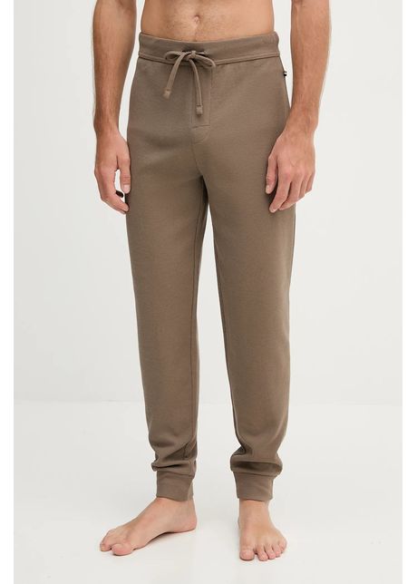 BOSS pantaloni de lounge culoarea maro, uni, 50535878