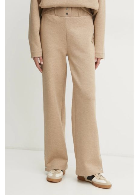 Boss pantaloni de trening culoarea bej melanj 50532017