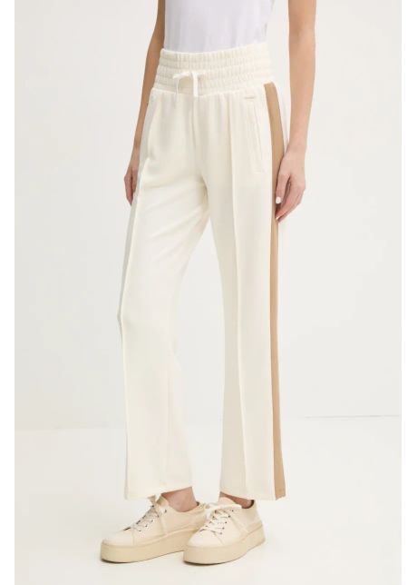 Boss pantaloni de trening femei culoarea bej modelator 50535824