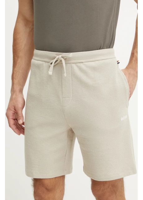 Boss pantaloni scur i de lounge culoarea bej 50535884