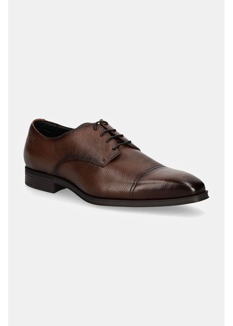 Boss pantofi de piele theon barbati culoarea maro 50529257