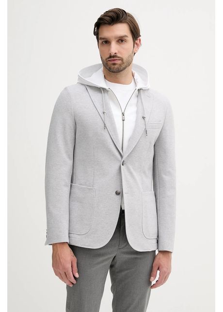 Boss sacou culoarea gri 50545835