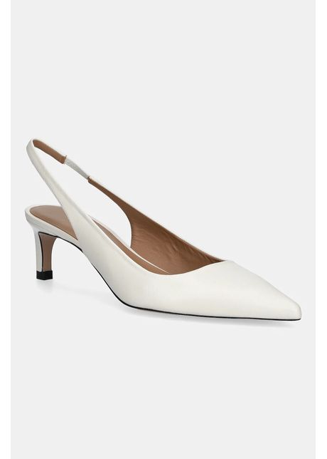 Boss stilettos de piele janet culoarea alb 50542378