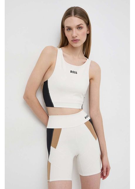 Boss top femei culoarea bej 50517928